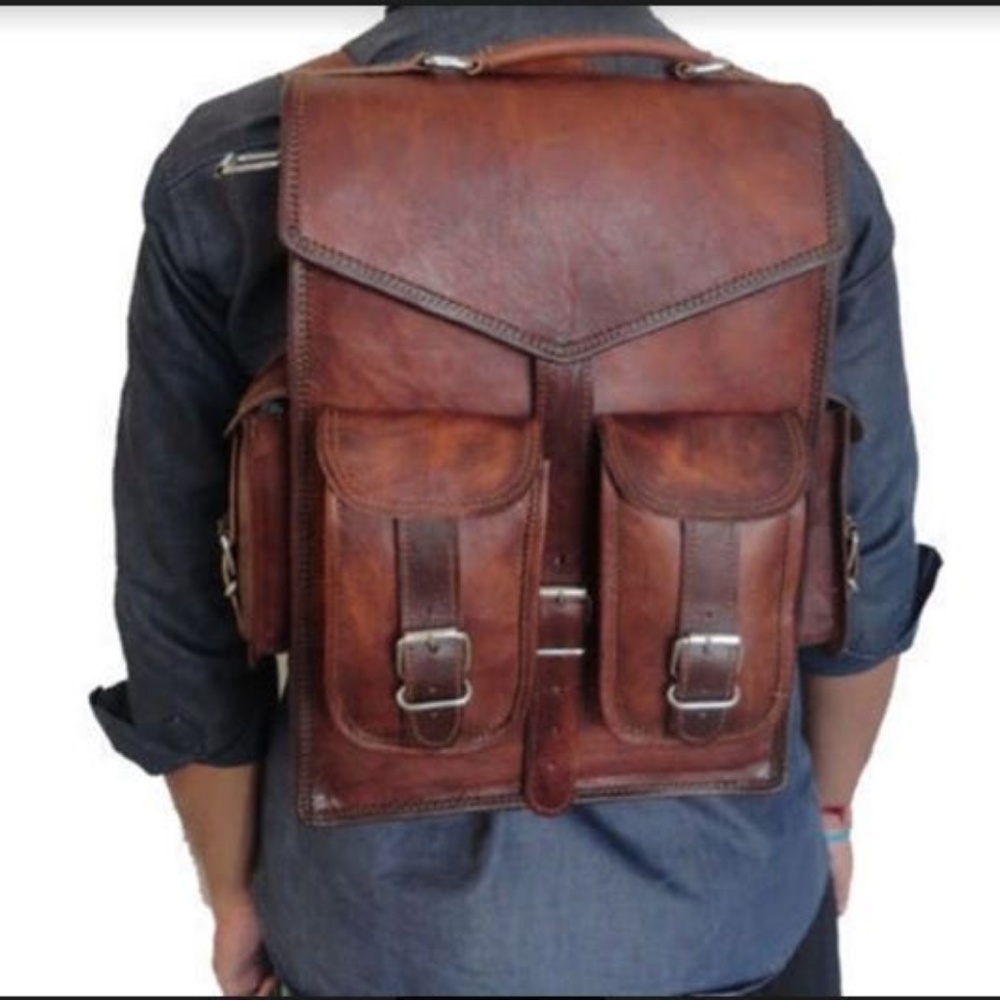 GRUNTLUXURY Men's Backpack/Messenger Bag